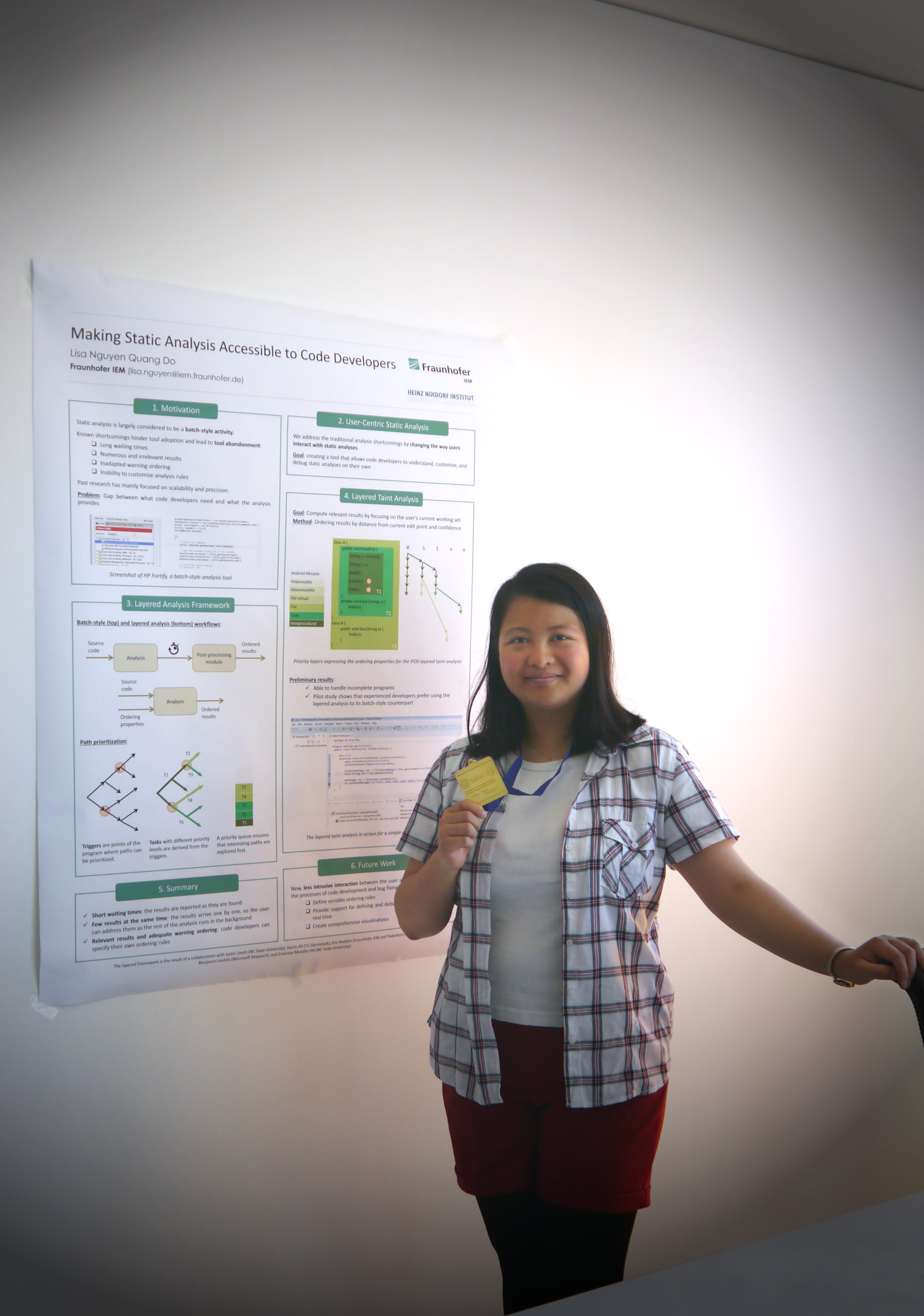 Thien-Duyen Lisa Nguyen Quang Do ist wissenschaftliche Mitarbeiterin am Fraunhofer IEM in der Abteilung Softwaretechnik.