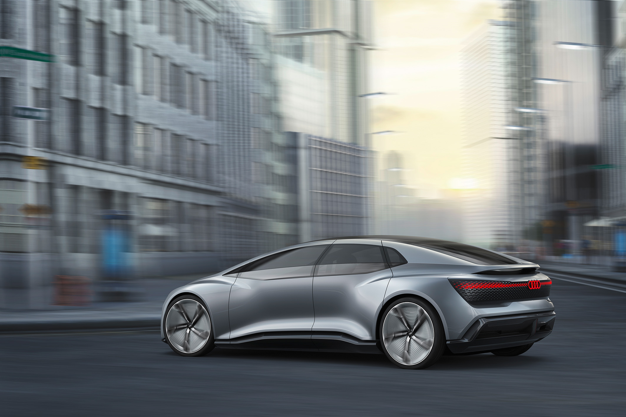 Führende Automobilhersteller haben bereits Studien für das autonome Fahren wie den Audi AICON vorgestellt.