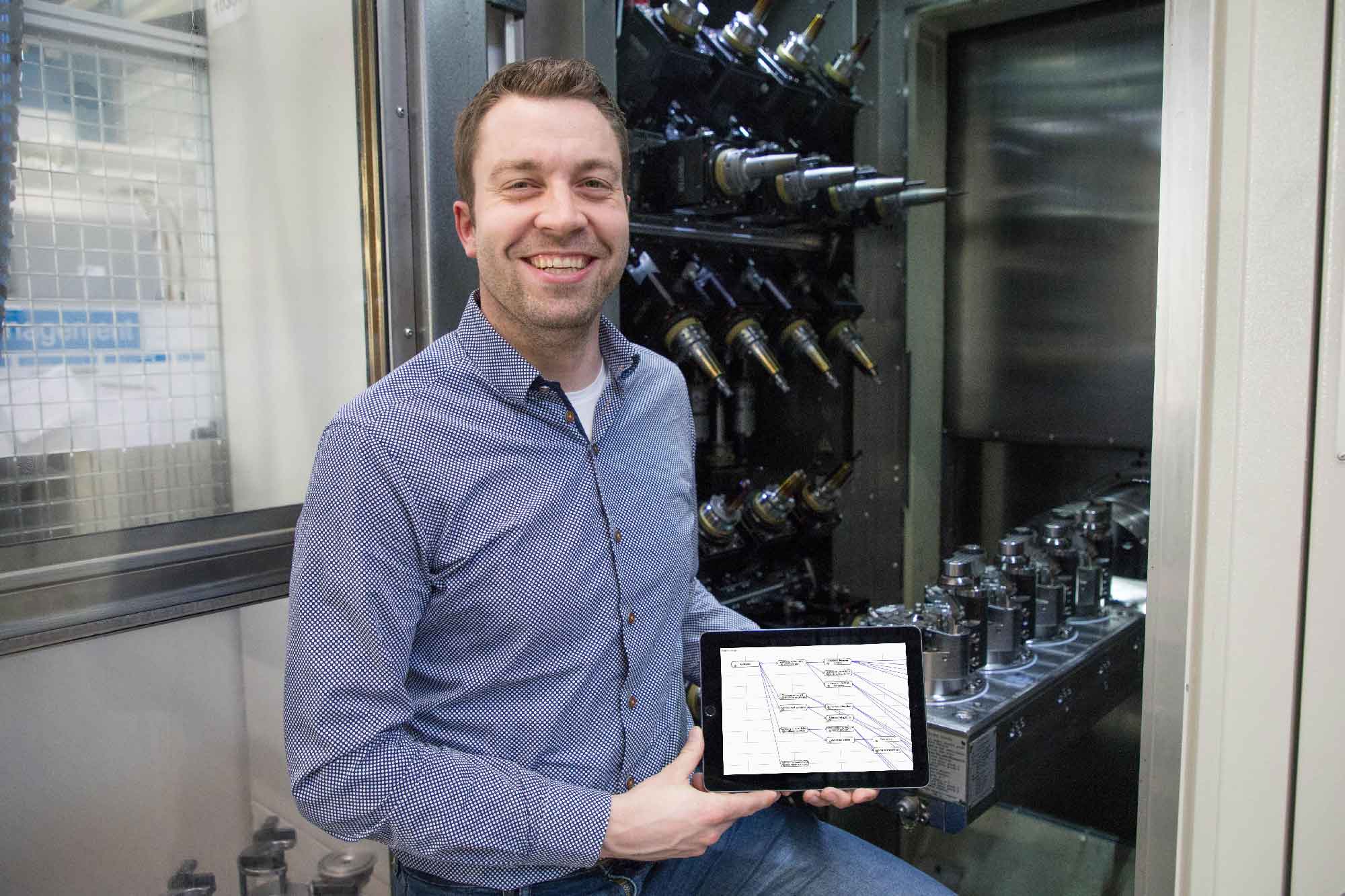 Der Werkzeugmaschinen-Hersteller ELHA arbeitet in einem Projekt mit iQuavis am digitalen Engineering. Der Werkzeugmaschinen-Hersteller ELHA arbeitet in einem Projekt mit iQuavis am digitalen Engineering.