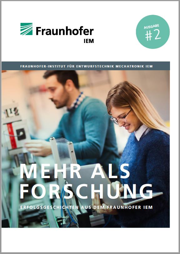 Cover der Broschüre Mehr als Forschung – Erfolgsgeschichten aus dem IEM.