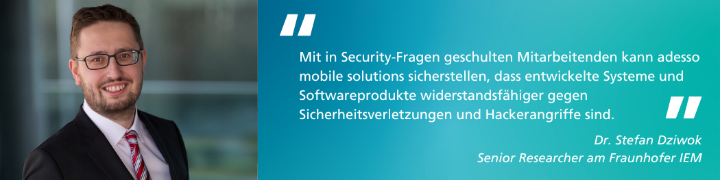 Security Training adesso Security Training adesso Breitbild von Dr. Stefan Dziwok