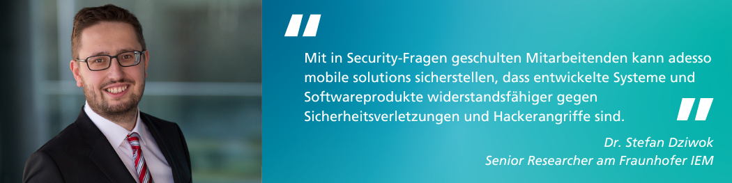 Security Training adesso Breitbild von Dr. Stefan Dziwok