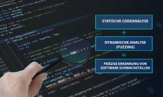 Software mit Code wird gezeigt.